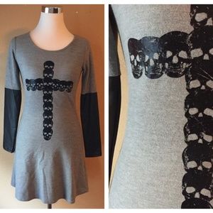 Love Culture Skulls Black/Gray Dress Halloween